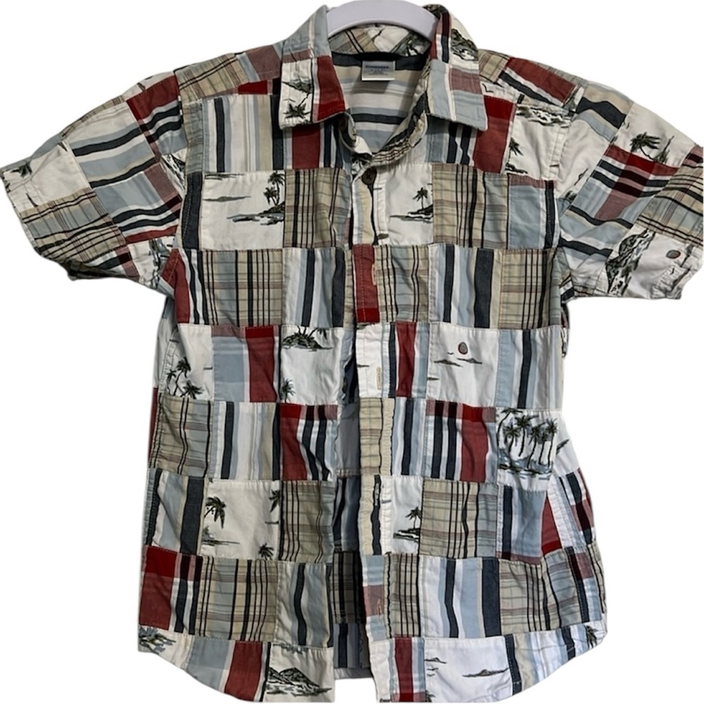 Quilted Gymboree Boys Size Small 5/6 Button Down